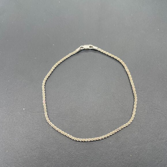 CW Link Anklet Ankle Bracelet Silver Tone Italy Dancer Date Night Club Going Out - Picture 2 of 4